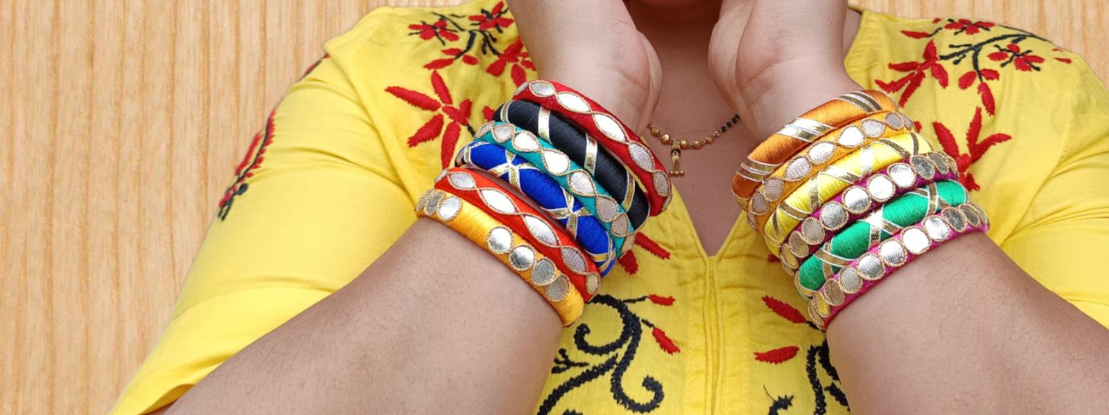 Elegant
Gotapatti bangles